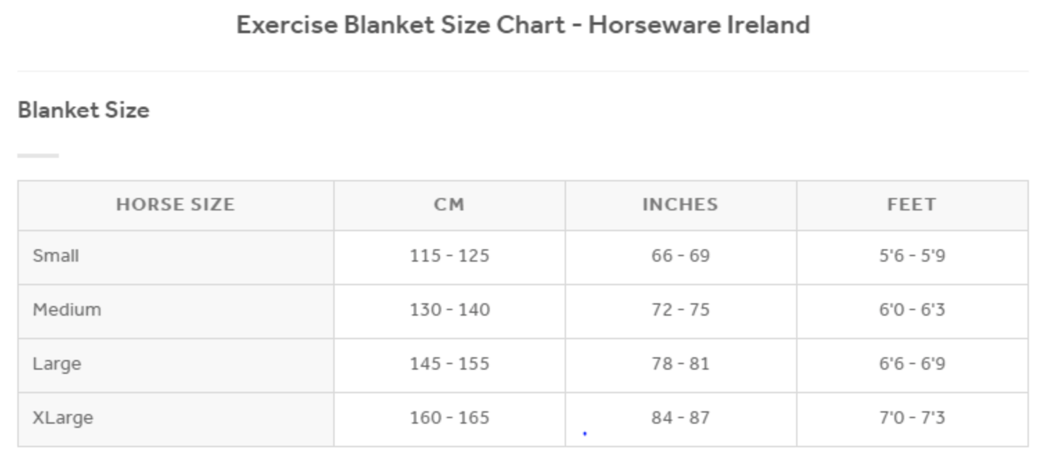 Horseware Ireland Rambo Fleece Navy Exercise / Quarter Sheet Size XL