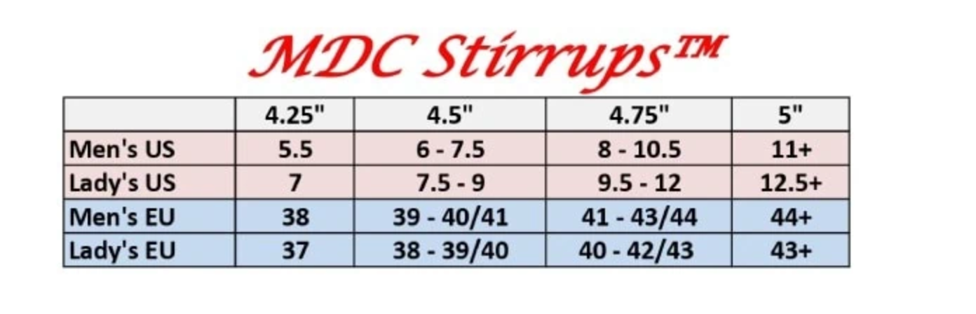 MDC Ultimate Stirrup Iron / Size 4.5"