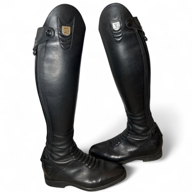 tucci riding boots black