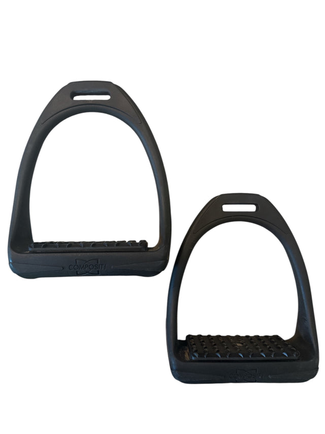 Compositi Reflex 3D Swivel Wide-Track Stirrup Irons / Black