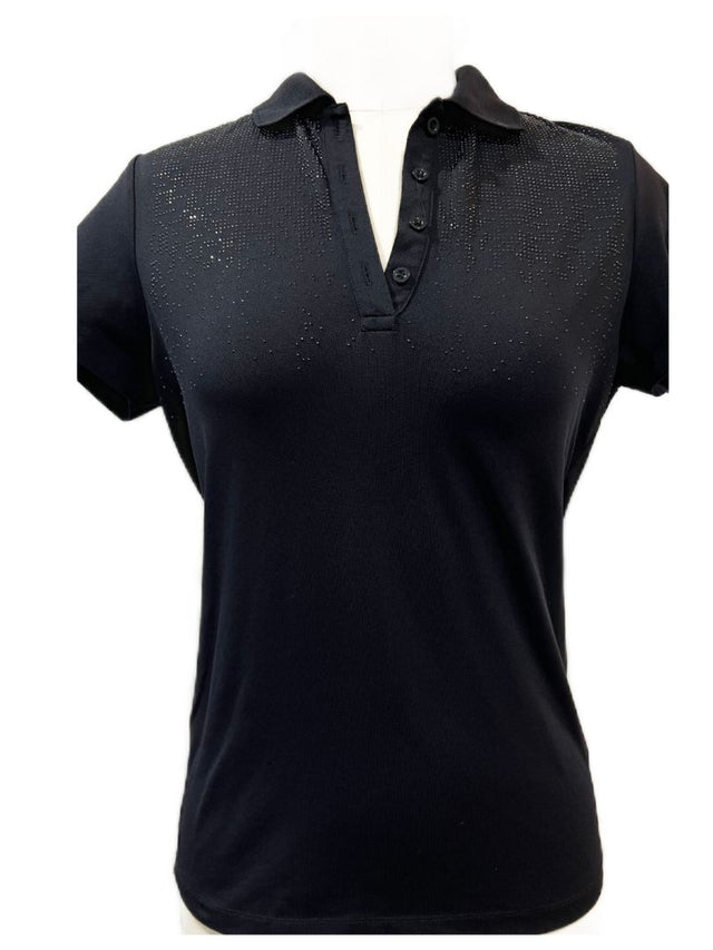 equiline black riding top