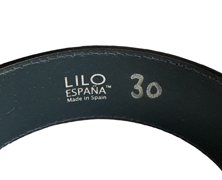 Lilo Espana Half Bit Bosca Belt  - Blue / Size 30"